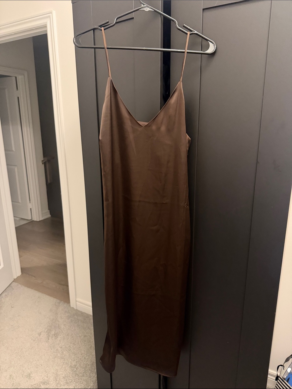 Reitmans Brown Slip Midi Dress